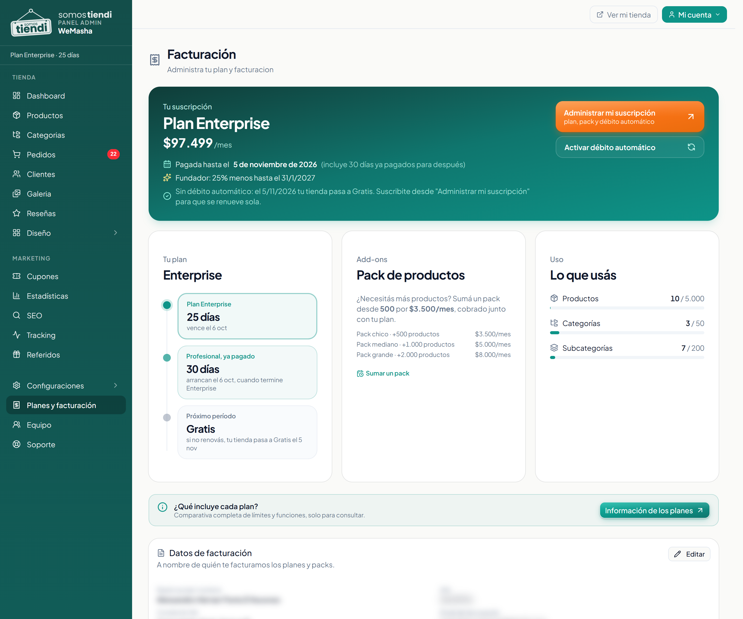 La comparación entre pagar por mes y por año