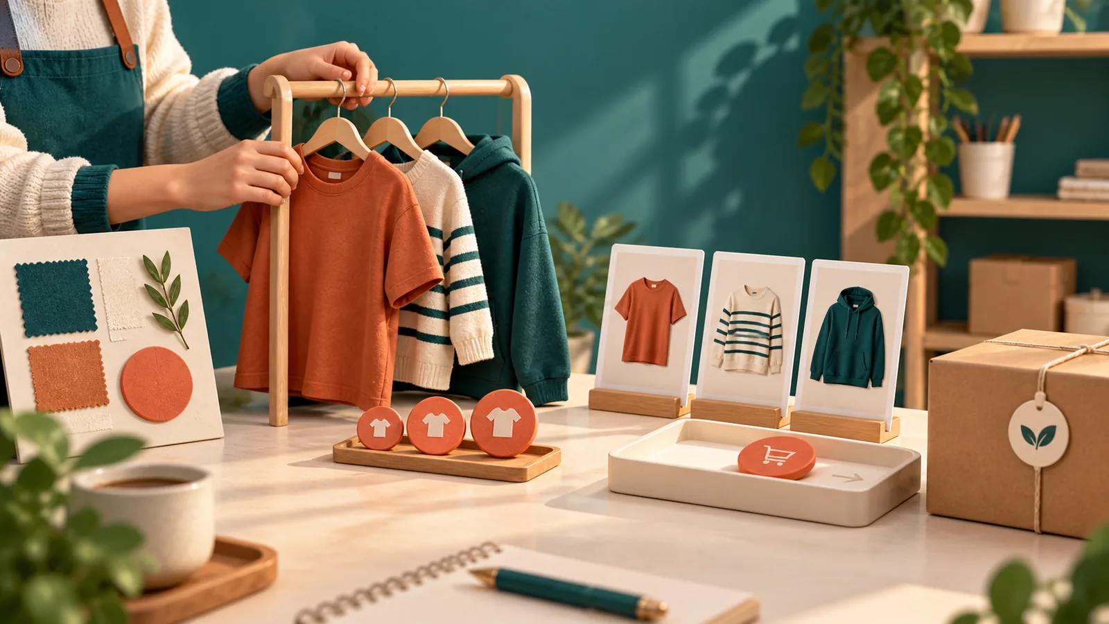 Una emprendedora arma una colección de ropa con variantes, fotos, cobro y envío